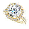 14K Yellow | Cushion