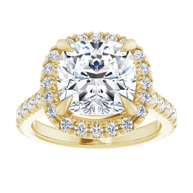 14K Yellow | Cushion