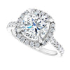 14K White | Cushion