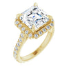 14K Yellow | Asscher