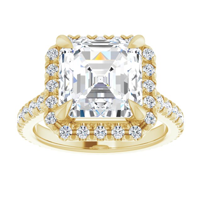 14K Yellow | Asscher