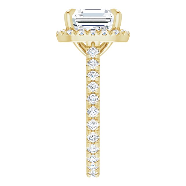 14K Yellow | Asscher