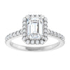 14K White | Emerald
