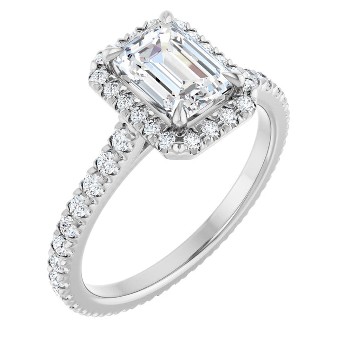 14K White | Emerald