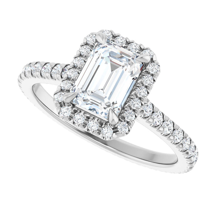 14K White | Emerald