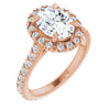 14K Rose | Oval