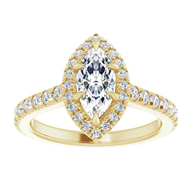 14K Yellow | Marquise