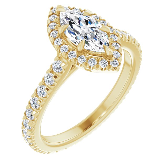 14K Yellow | Marquise