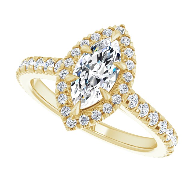 14K Yellow | Marquise