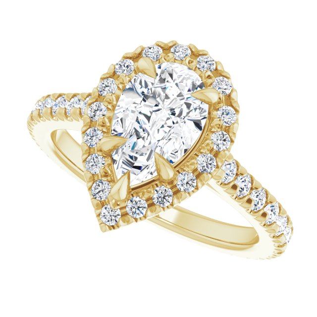 14K Yellow | Pear