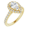 14K Yellow | Pear