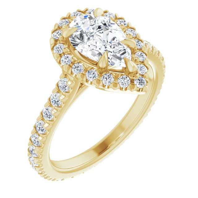 14K Yellow | Pear