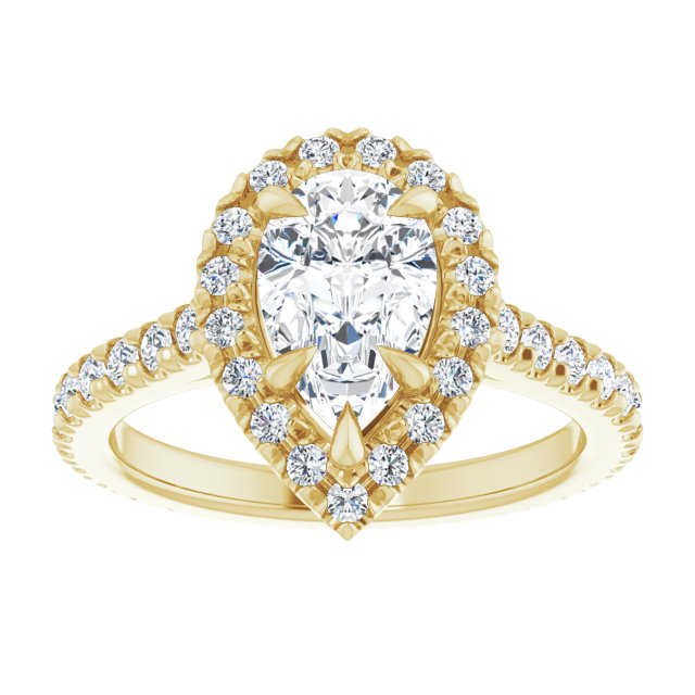 14K Yellow | Pear