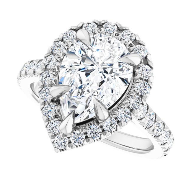 14K White | Pear