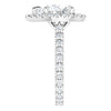 14K White | Pear