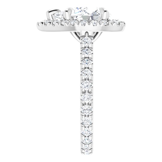 14K White | Pear