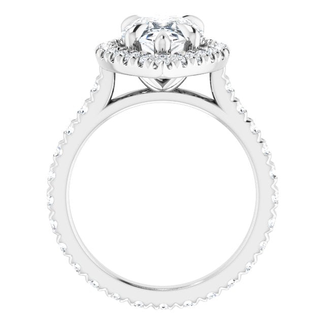 14K White | Pear