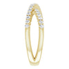 653010 / Ring / Set / 14K Yellow / Lab-Grown Diamond / Round / Lab-Grown Diamond / Polished / 1/2 Ctw Lab-Grown Diamond Criss-Cross Ring