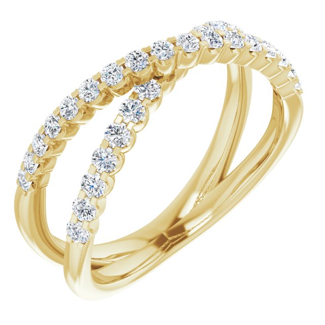 Lab Grown Diamond Criss Cross Ring