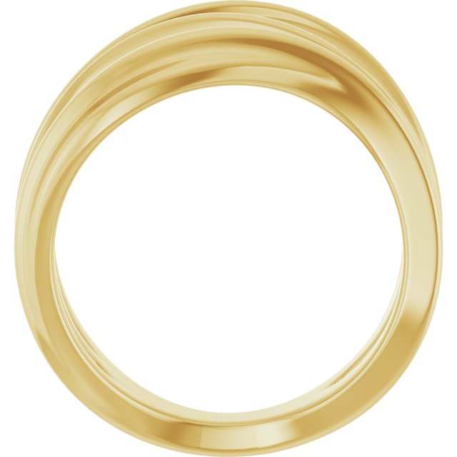 52079 / Ring / 14K Yellow / Polished / Negative Space Ring