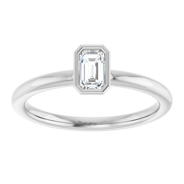 Natural White Sapphire | Emerald | 5 x 3mm