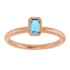 Natural Aquamarine | Emerald | 5 x 3mm