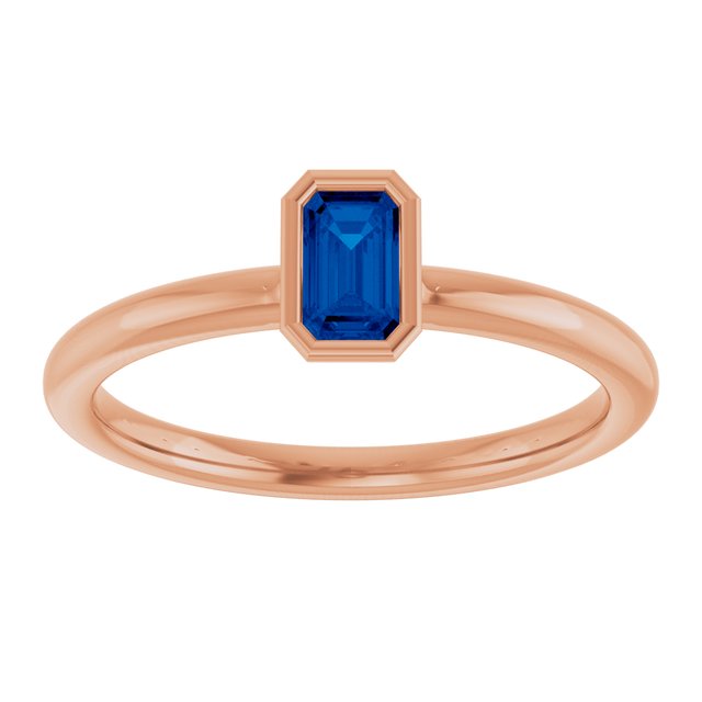Lab-Grown Blue Sapphire | Emerald | 5 x 3mm | Natural Blue Sapphire | Emerald | 5 x 3mm