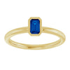 Lab-Grown Blue Sapphire | Emerald | 5 x 3mm | Natural Blue Sapphire | Emerald | 5 x 3mm