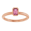 Natural Pink Tourmaline | Emerald | 5 x 3mm