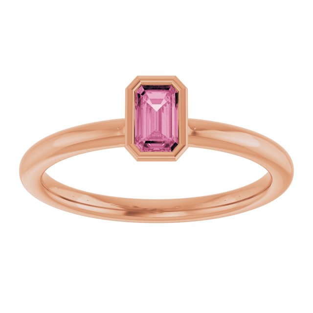 Natural Pink Tourmaline | Emerald | 5 x 3mm