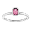 Natural Pink Tourmaline | Emerald | 5 x 3mm