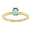 Natural Aquamarine | Emerald | 5 x 3mm