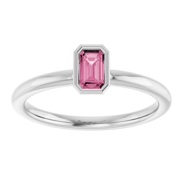 Natural Pink Tourmaline | Emerald | 5 x 3mm