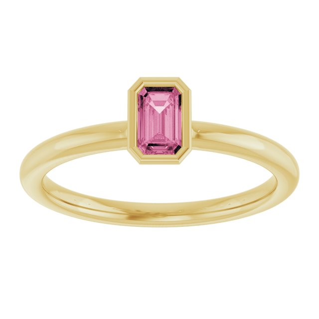 Natural Pink Tourmaline | Emerald | 5 x 3mm