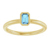 Natural Aquamarine | Emerald | 5 x 3mm