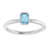 Natural Aquamarine | Emerald | 5 x 3mm