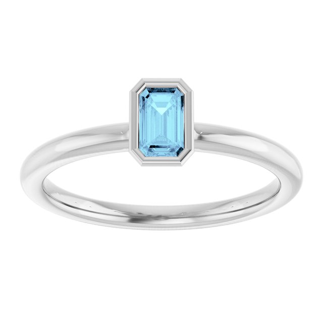 Natural Aquamarine | Emerald | 5 x 3mm