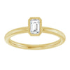 Natural White Sapphire | Emerald | 5 x 3mm