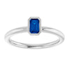 Natural Blue Sapphire | Emerald | 5 x 3mm