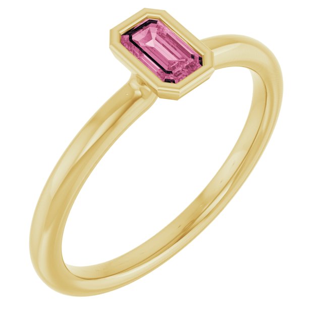 Natural Pink Tourmaline | Emerald | 5 x 3mm