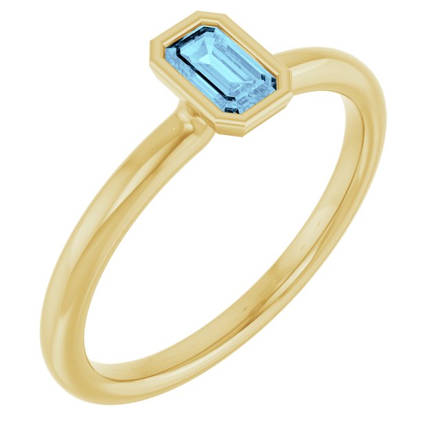 Natural Aquamarine | Emerald | 5 x 3mm