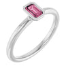 Natural Pink Tourmaline | Emerald | 5 x 3mm