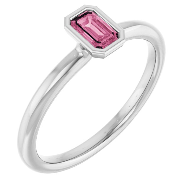 Natural Pink Tourmaline | Emerald | 5 x 3mm