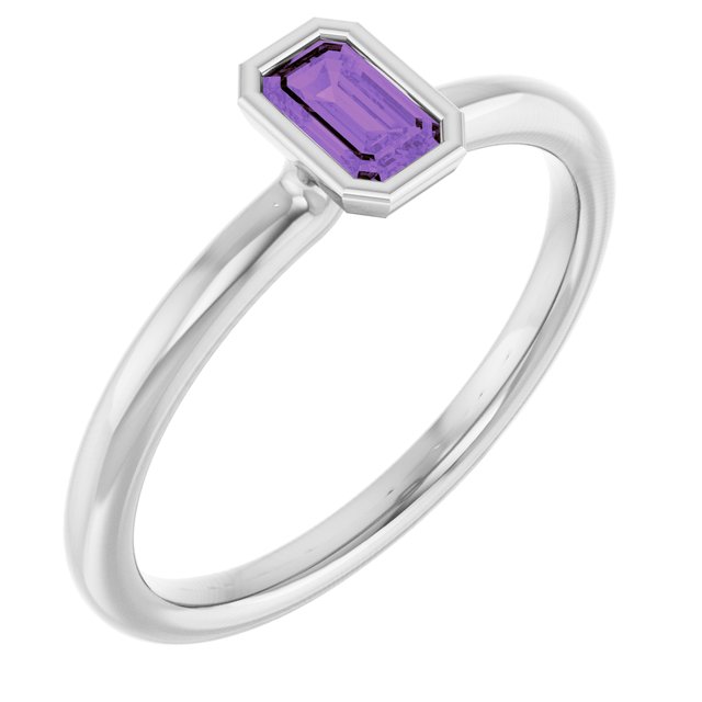 Natural Amethyst | Emerald | 5 x 3mm