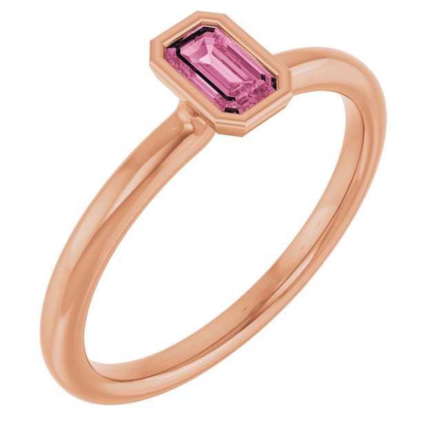 Natural Pink Tourmaline | Emerald | 5 x 3mm