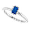 Natural Blue Sapphire | Emerald | 5 x 3mm