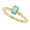 Natural Aquamarine | Emerald | 5 x 3mm