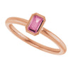 Natural Pink Tourmaline | Emerald | 5 x 3mm