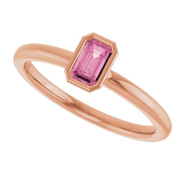 Natural Pink Tourmaline | Emerald | 5 x 3mm