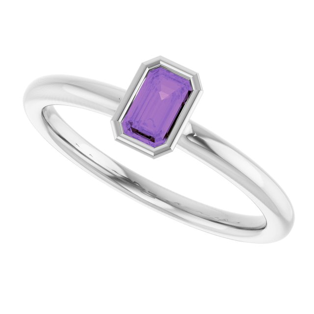 Natural Amethyst | Emerald | 5 x 3mm
